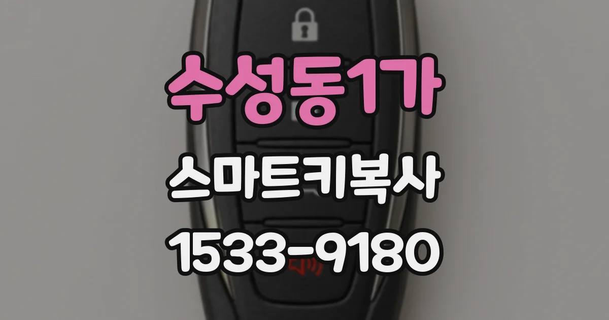 수성동1가 스마트키복사
