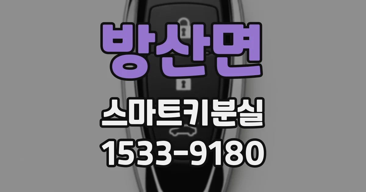 방산면 스마트키분실