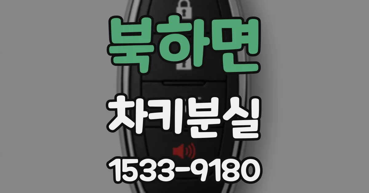북하면 차키분실