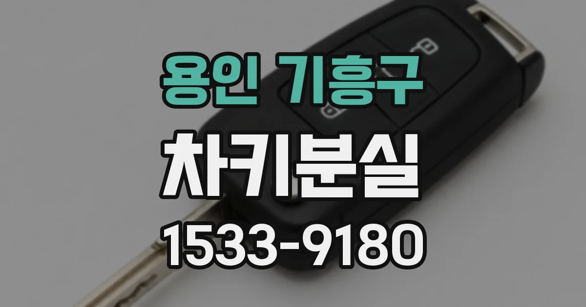 용인 기흥구 차키분실