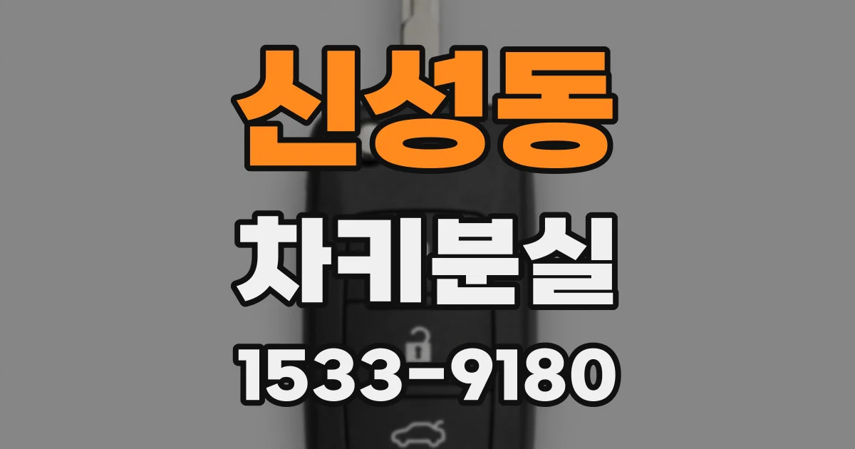 신성동 차키분실