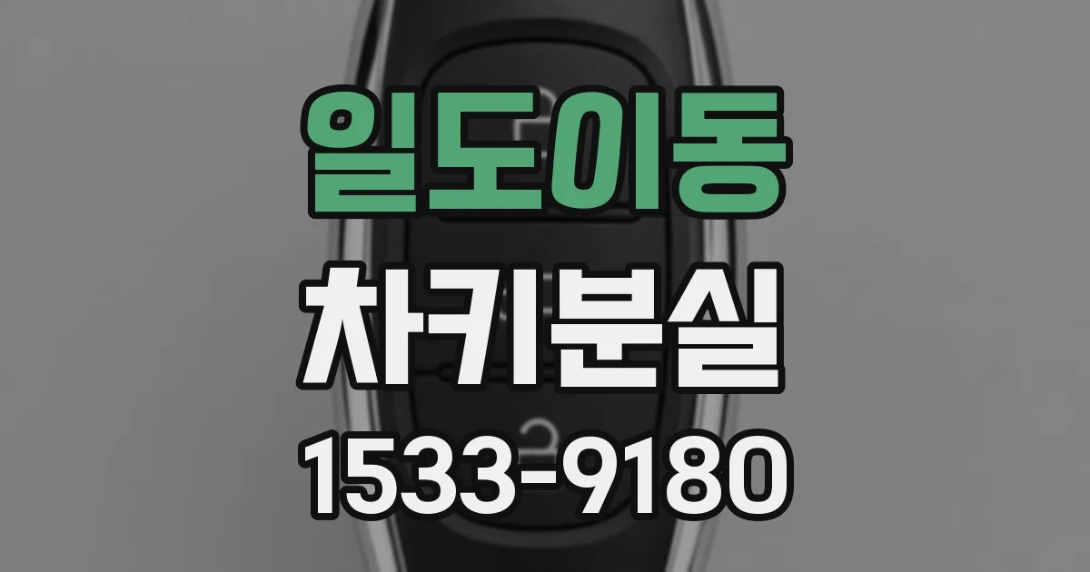 일도이동 차키분실