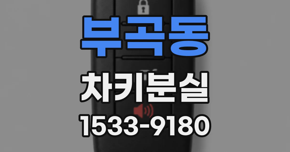 부곡동 차키분실