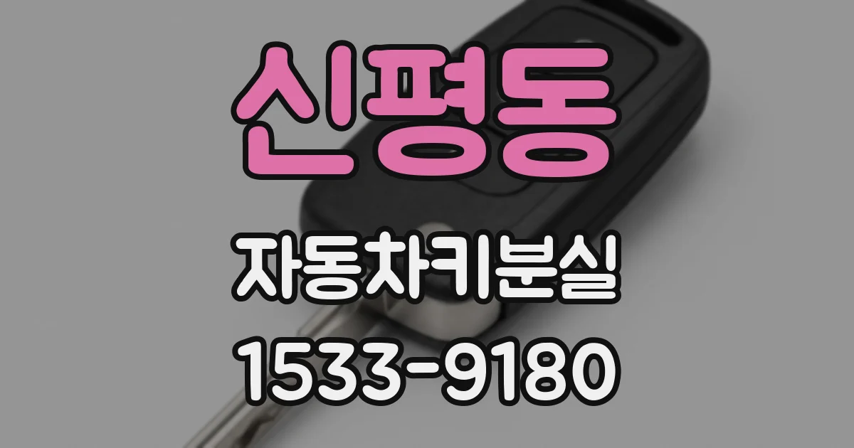 신평동 자동차키분실