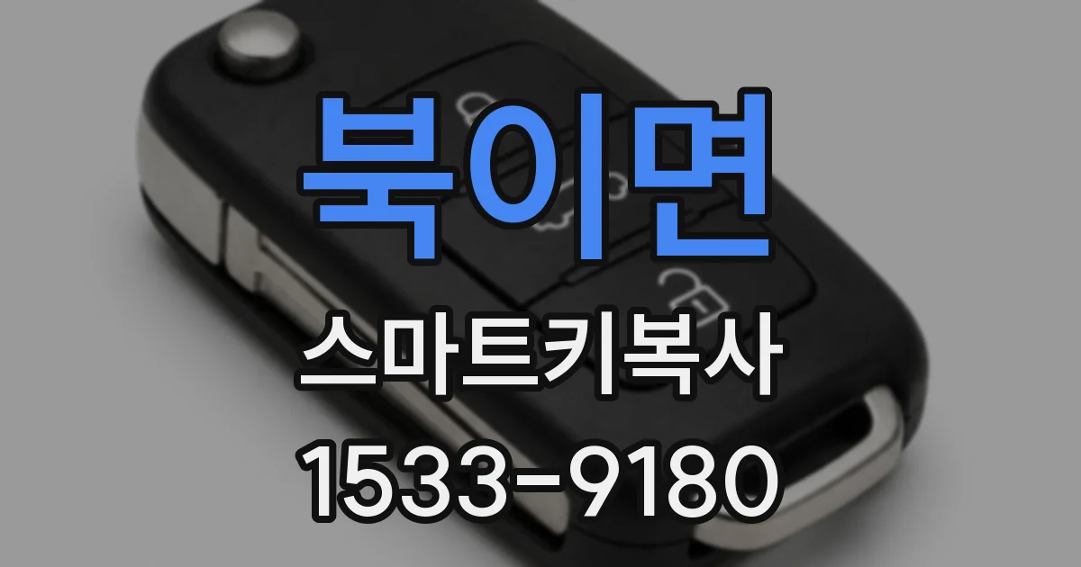 북이면 스마트키복사