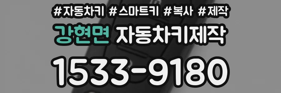 강현면 자동차키제작
