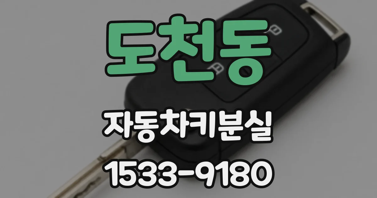 도천동 자동차키분실
