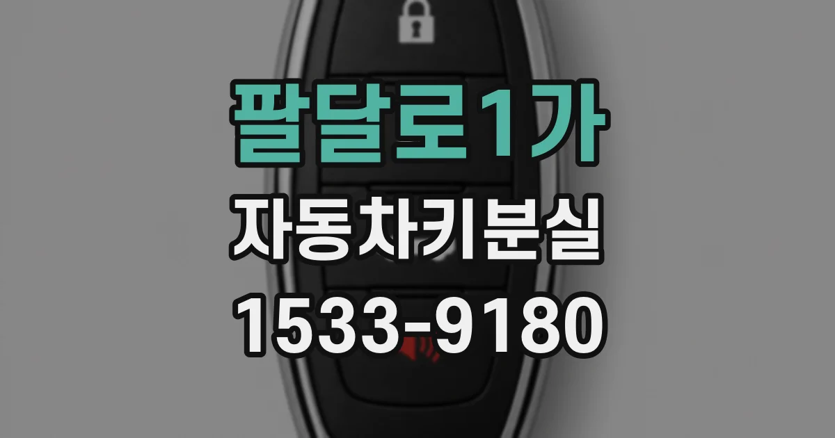 팔달로1가 자동차키분실