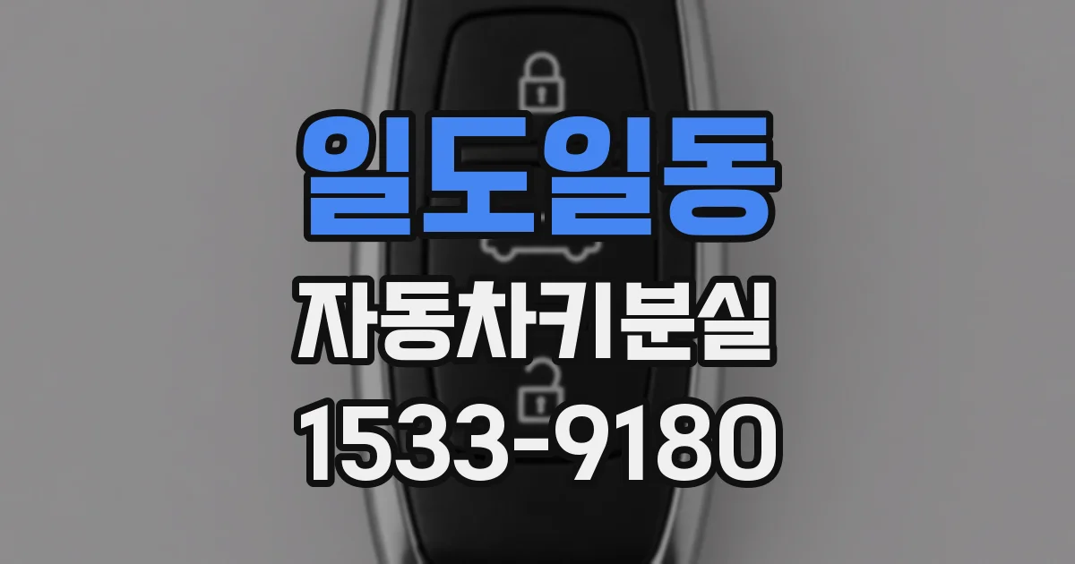 일도일동 자동차키분실