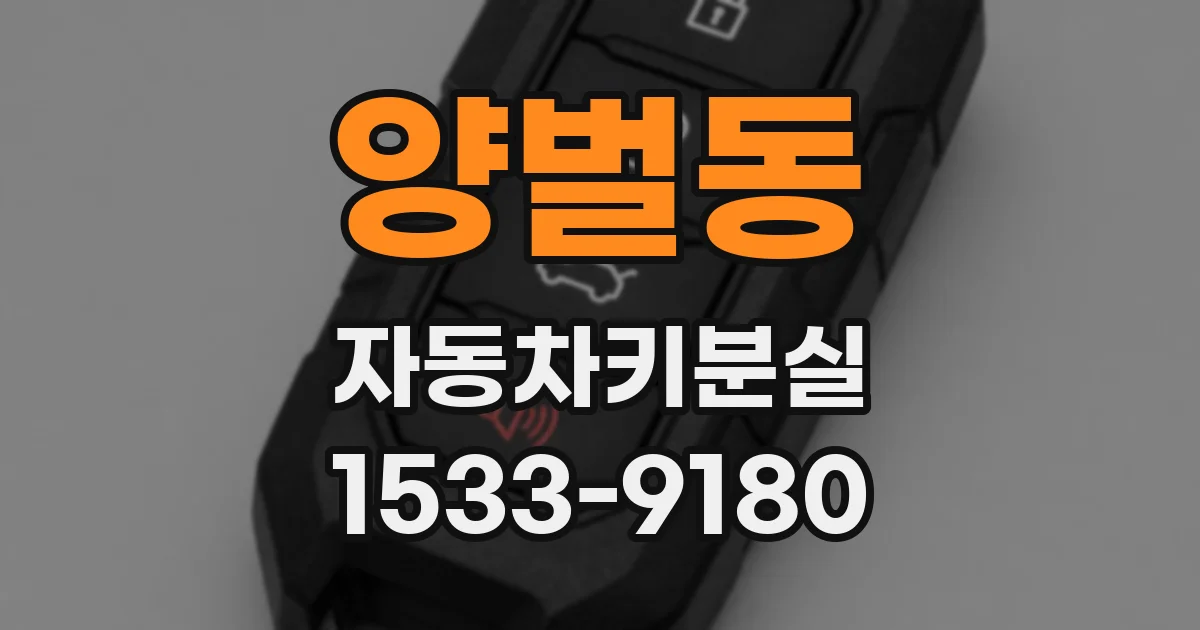 양벌동 자동차키분실