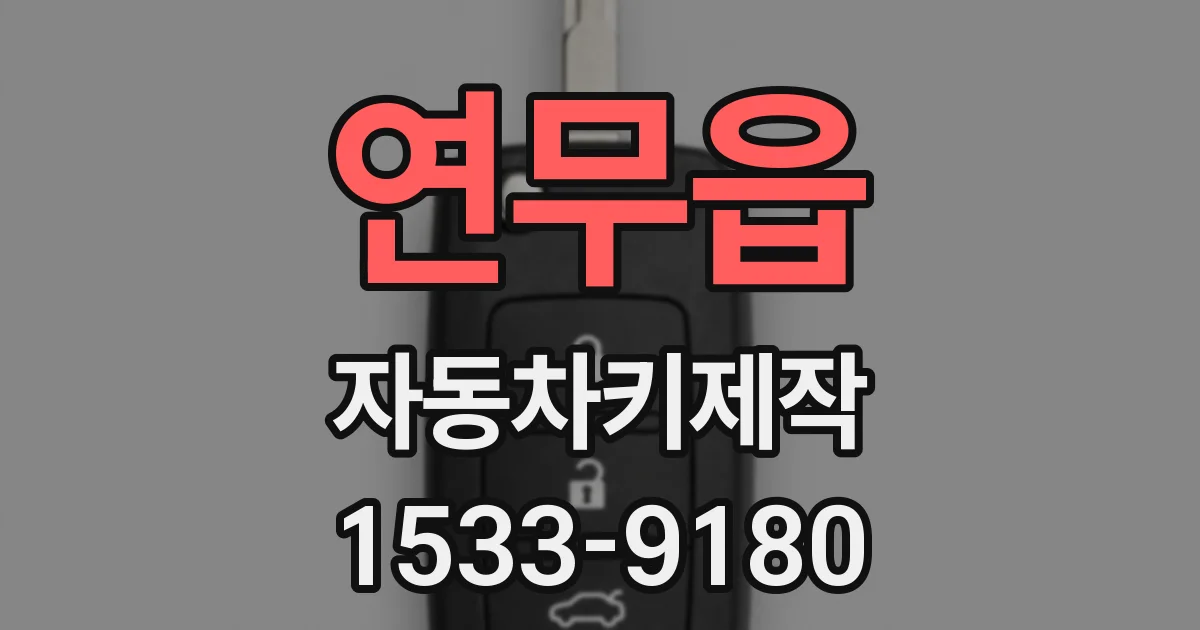 연무읍 자동차키제작