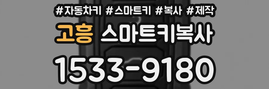 고흥 스마트키복사