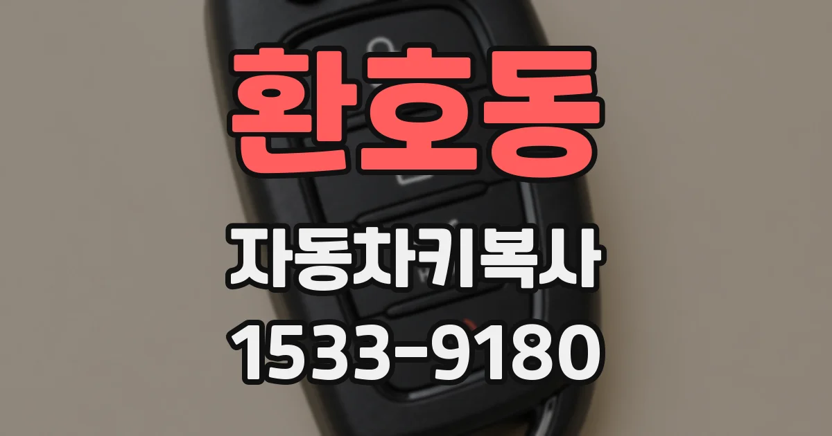 환호동 자동차키복사