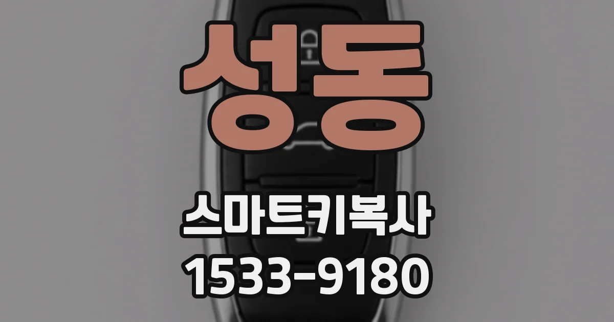 성동 스마트키복사