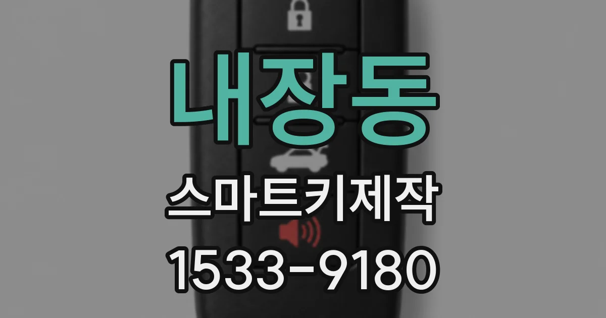 내장동 스마트키제작