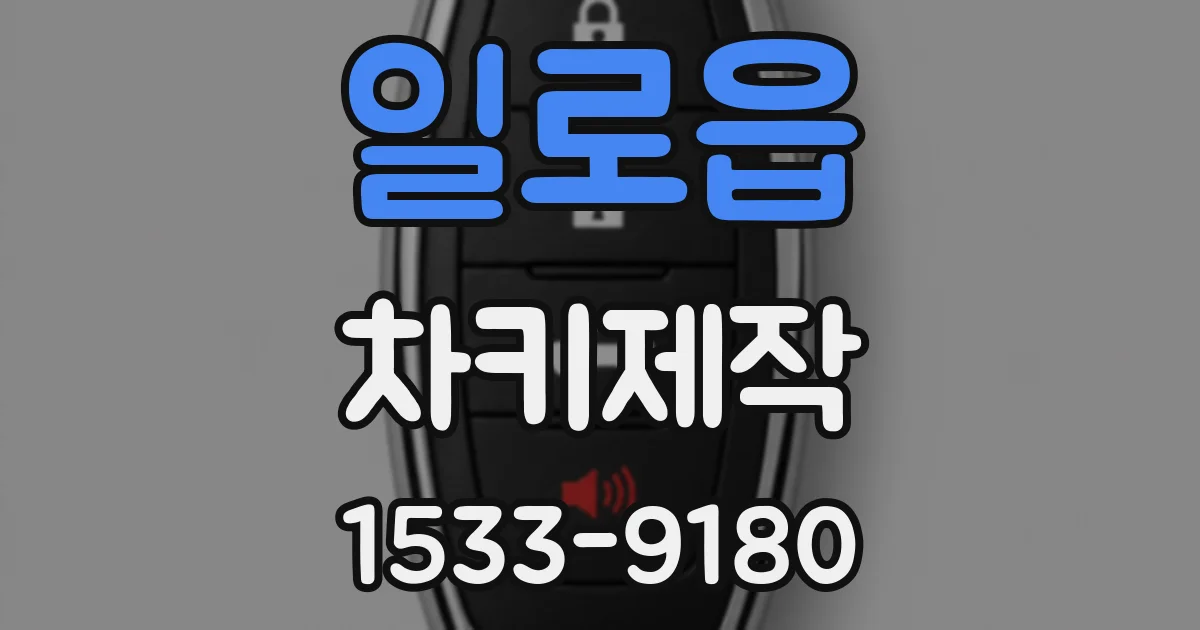 일로읍 차키제작