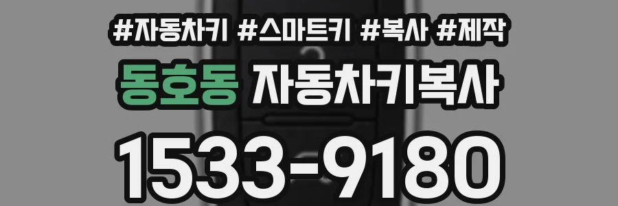 동호동 자동차키복사