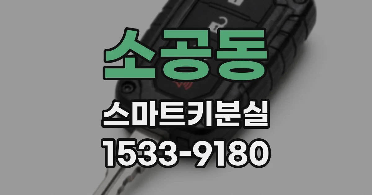 소공동 스마트키분실