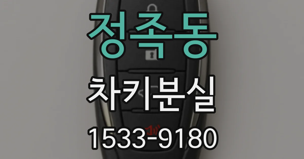 정족동 차키분실