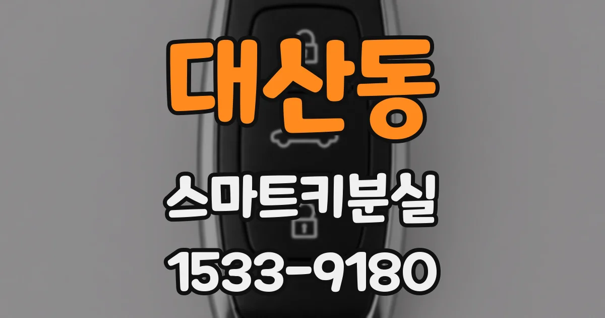 대산동 스마트키분실