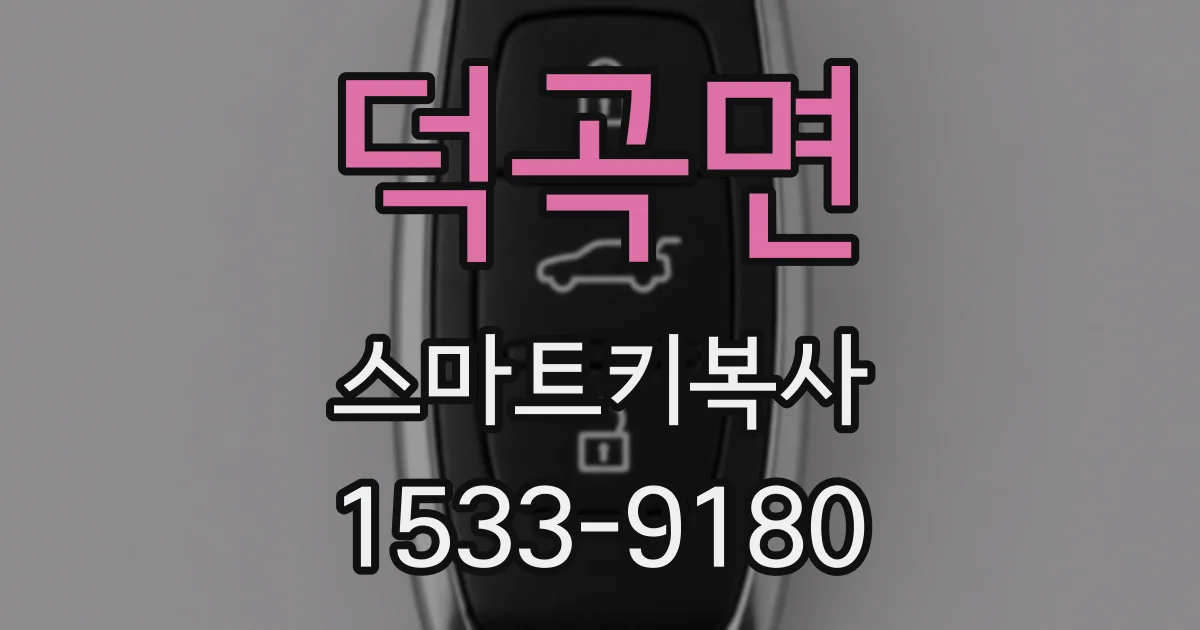 덕곡면 스마트키복사