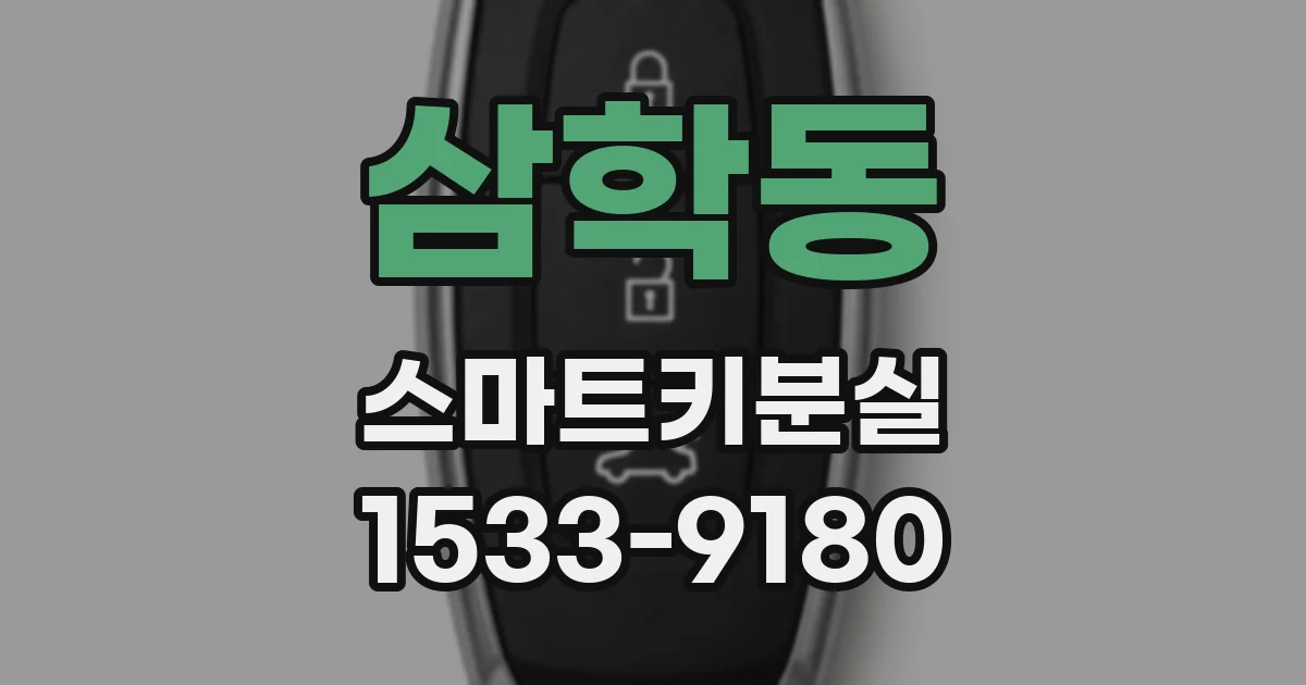 삼학동 스마트키분실