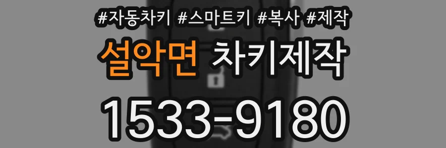 설악면 차키제작