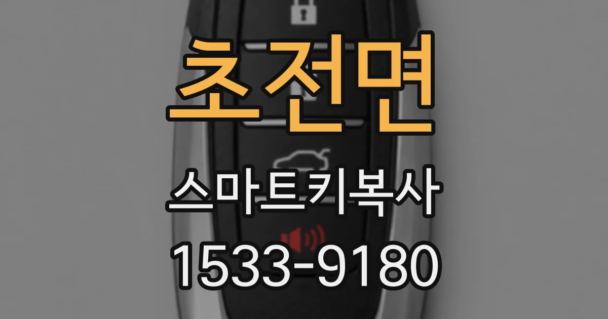 초전면 스마트키복사