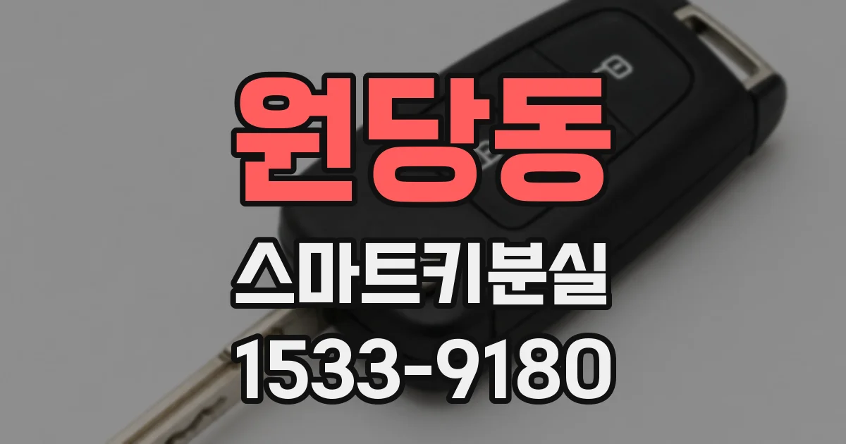원당동 스마트키분실