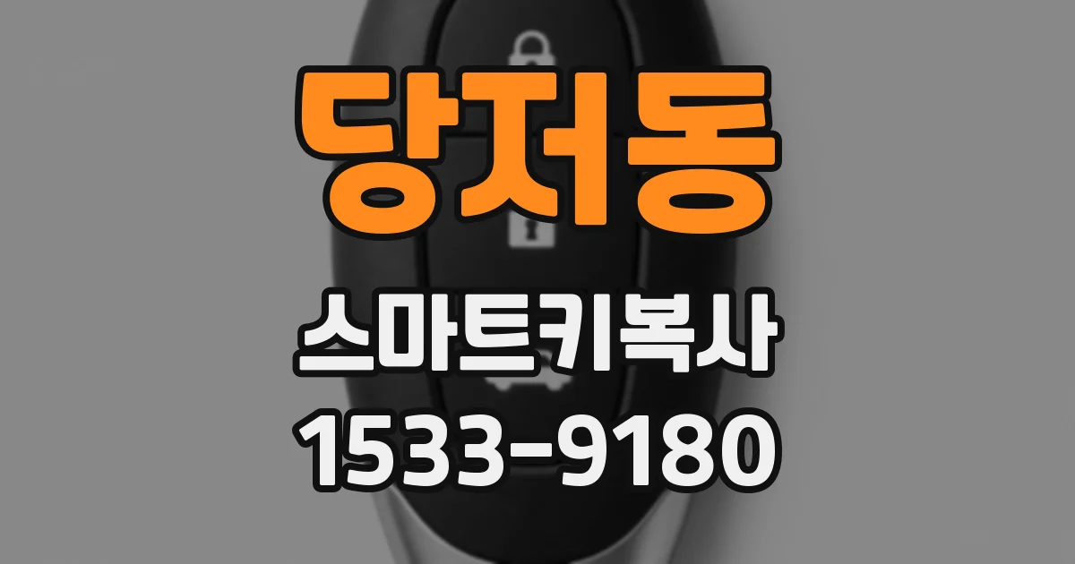 당저동 스마트키복사