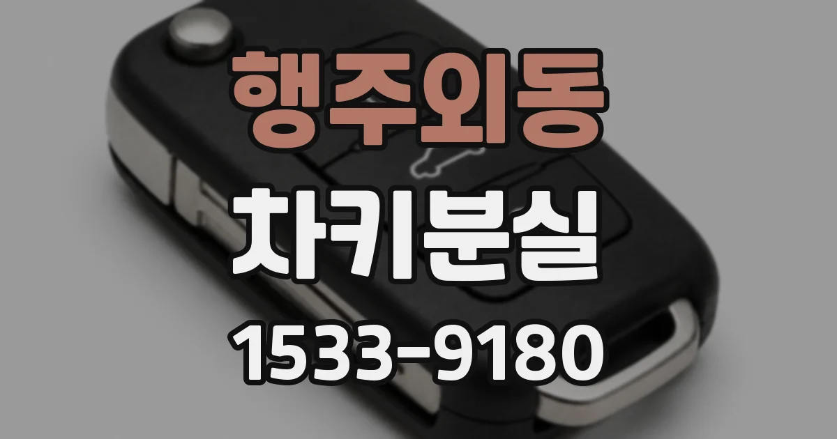 행주외동 차키분실