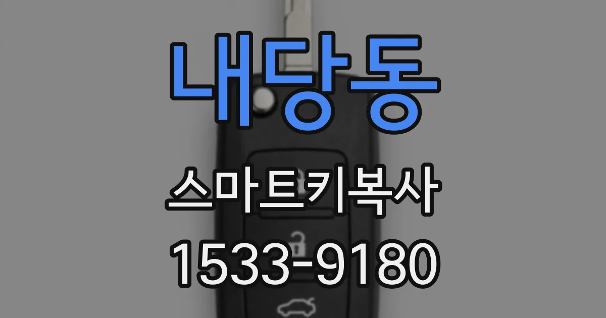 내당동 스마트키복사