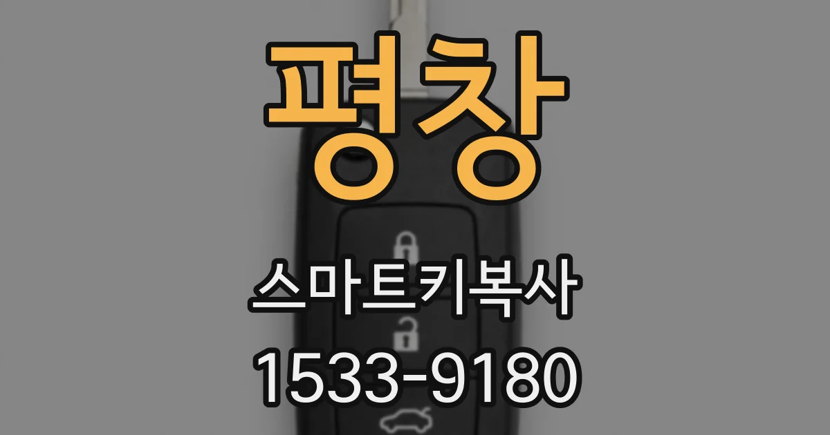 평창 스마트키복사