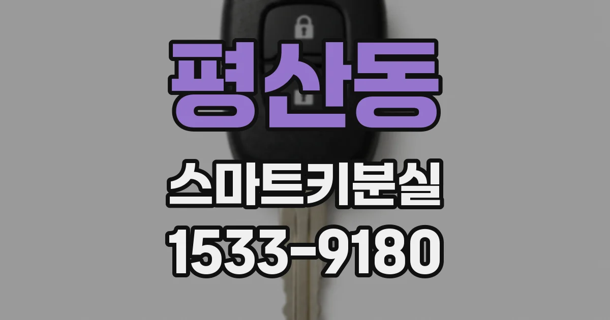 평산동 스마트키분실