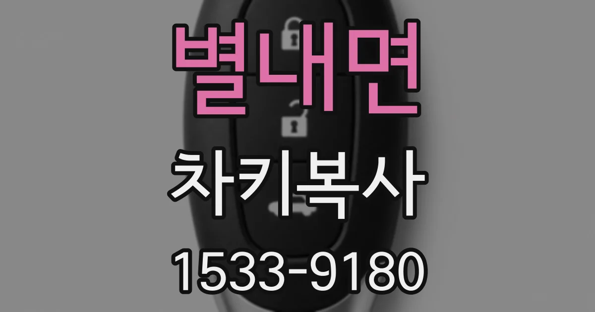 별내면 차키복사