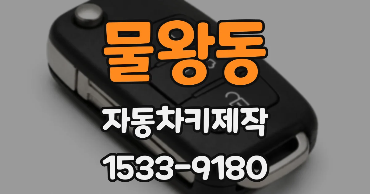 물왕동 자동차키제작