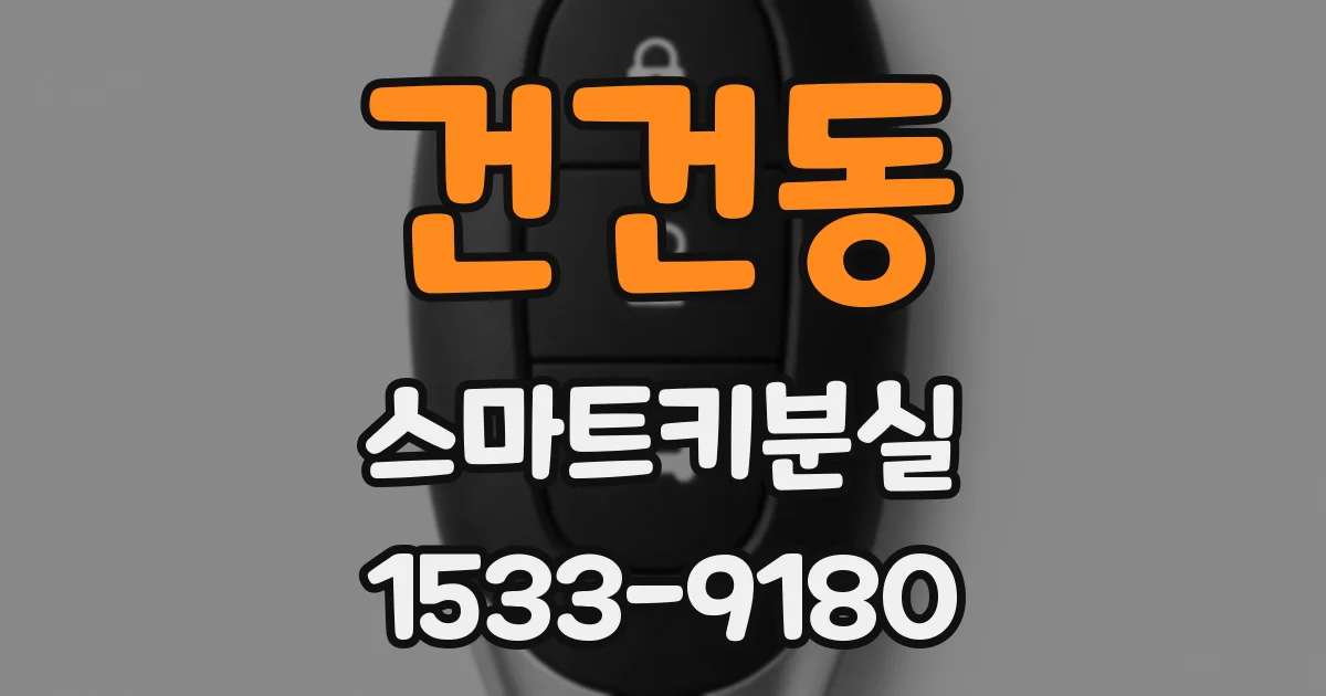 건건동 스마트키분실