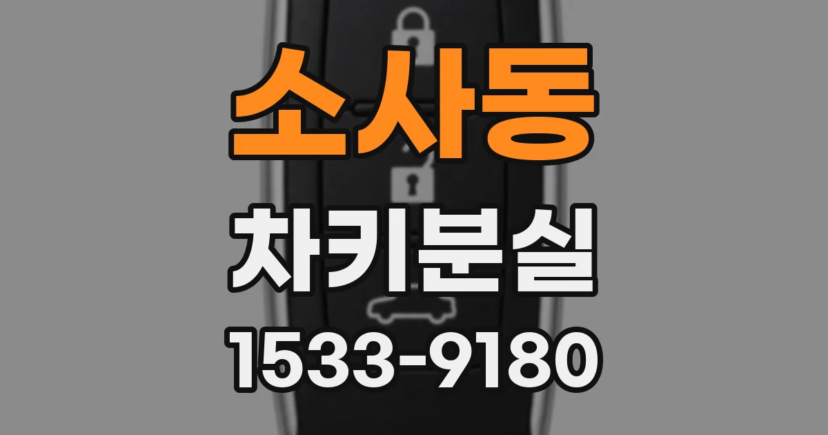 소사동 차키분실