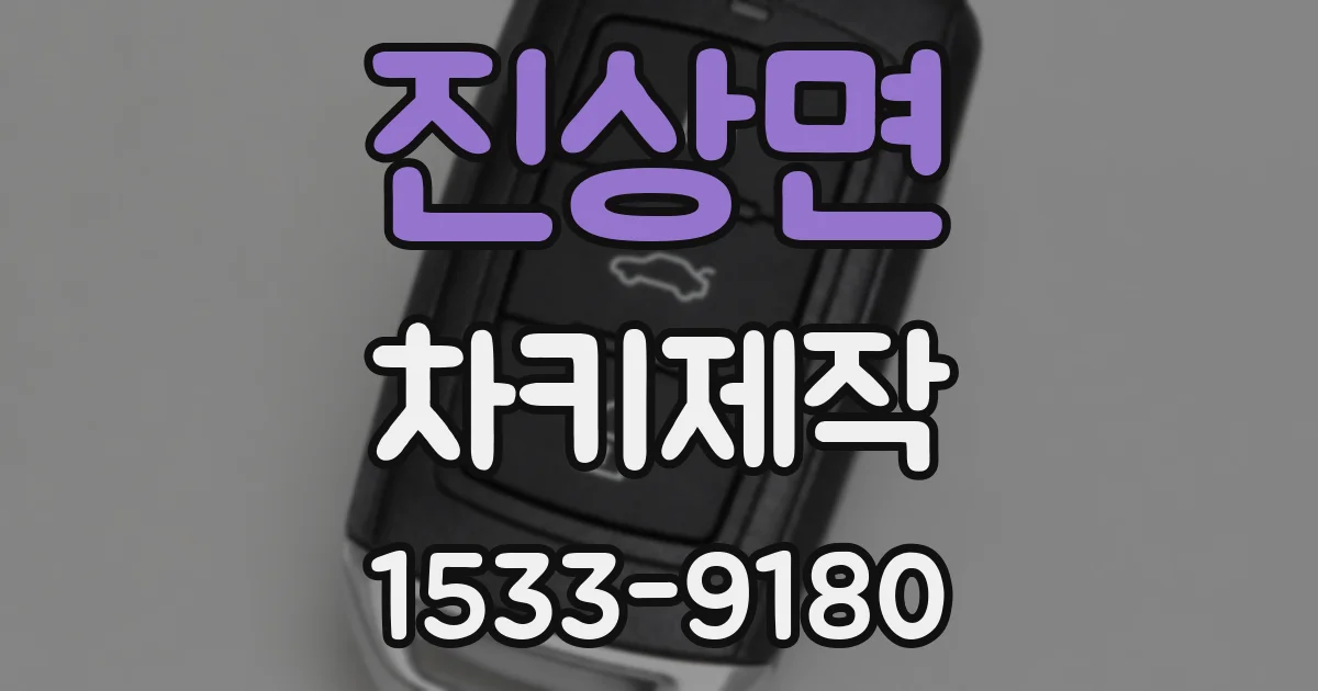 진상면 차키제작