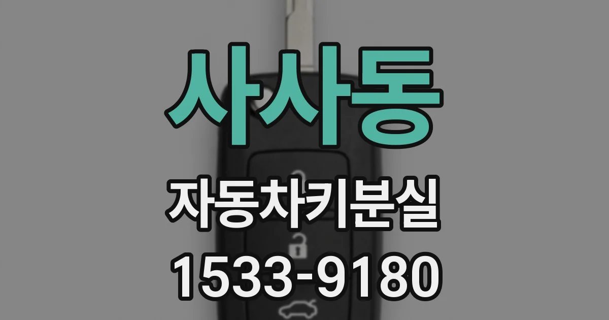 사사동 자동차키분실