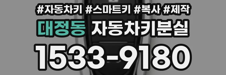 대정동 자동차키분실