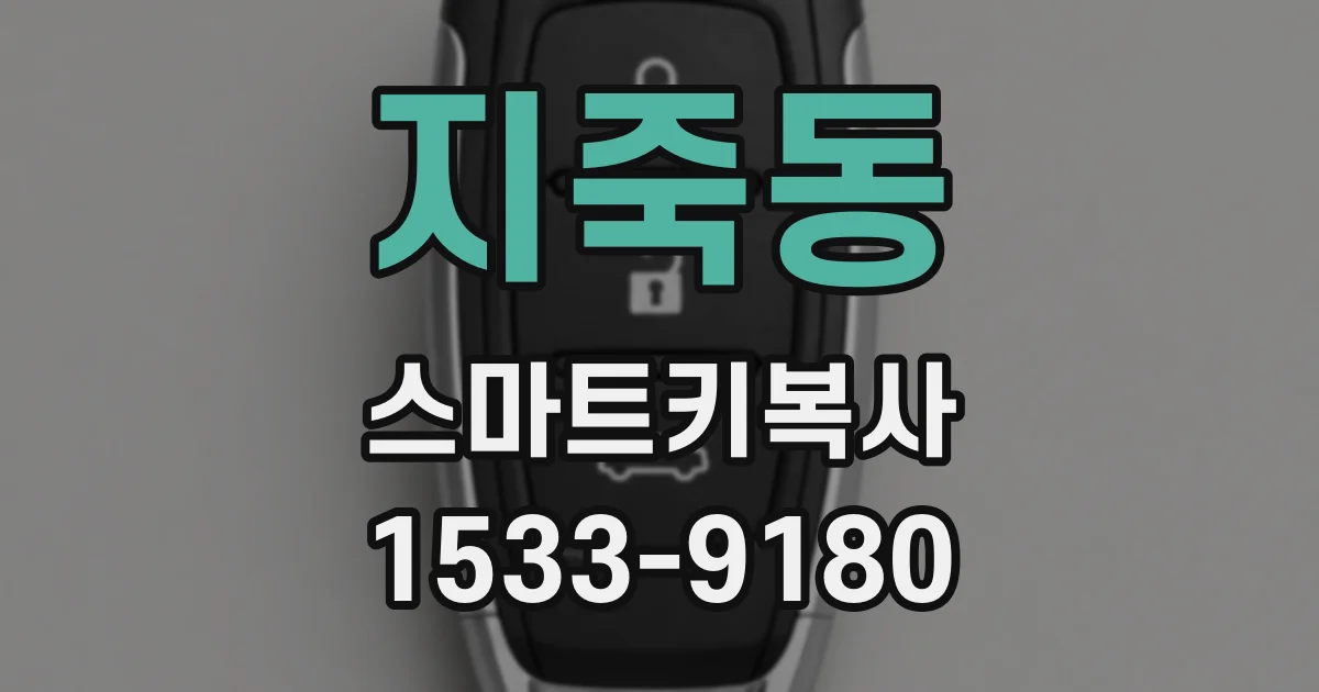 지죽동 스마트키복사