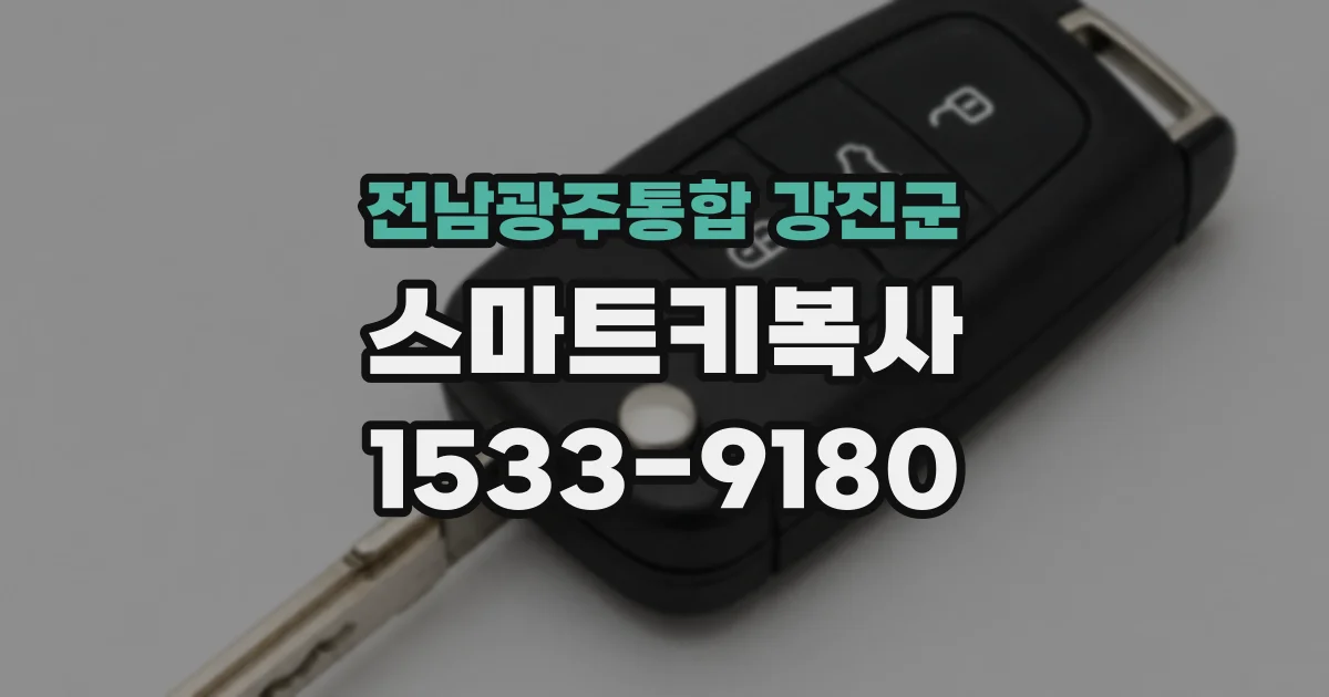 전남광주통합 강진군 스마트키복사
