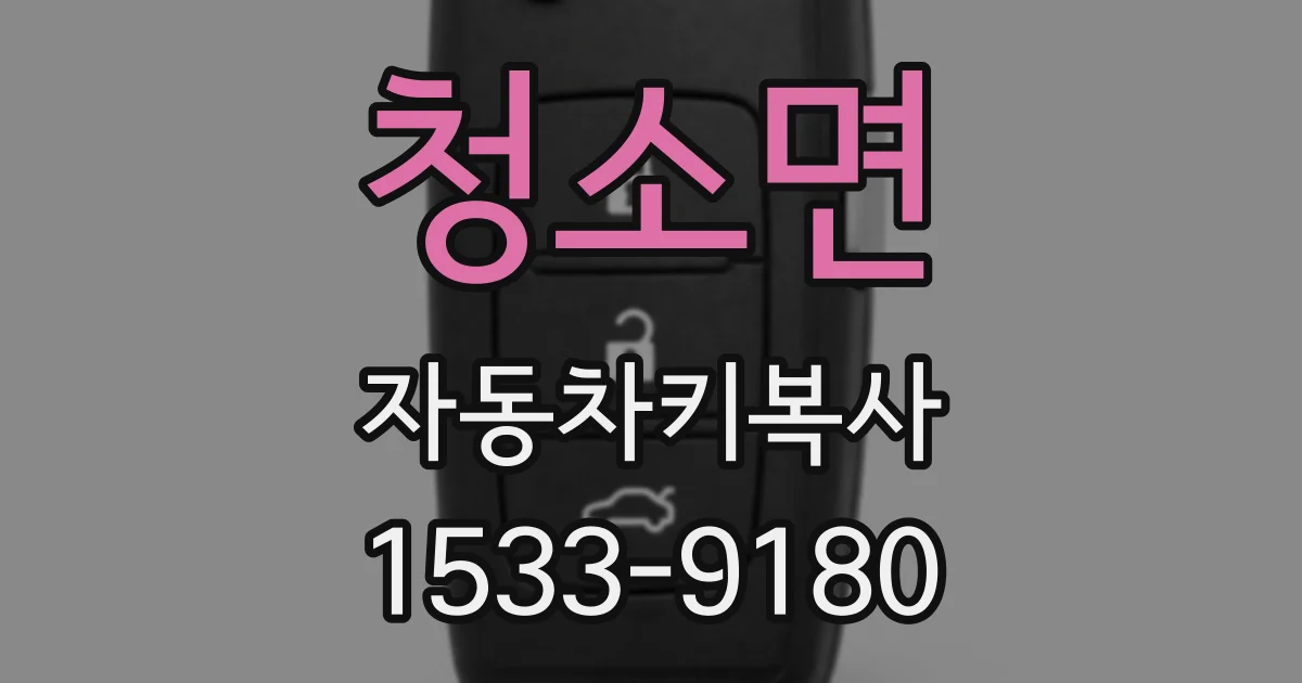 청소면 자동차키복사
