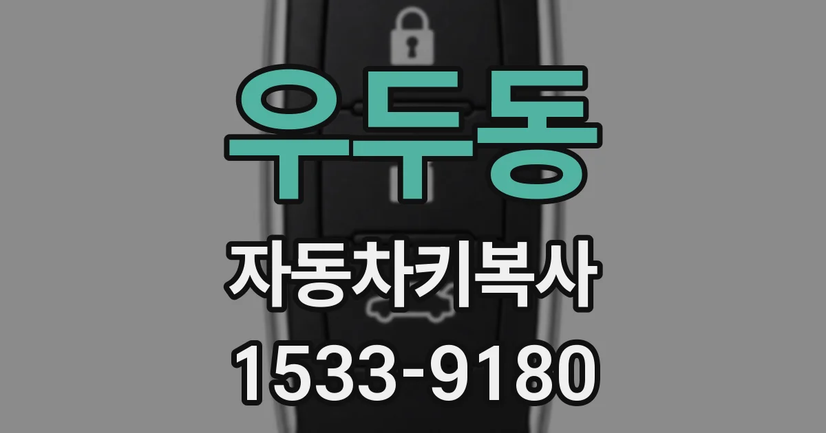 우두동 자동차키복사