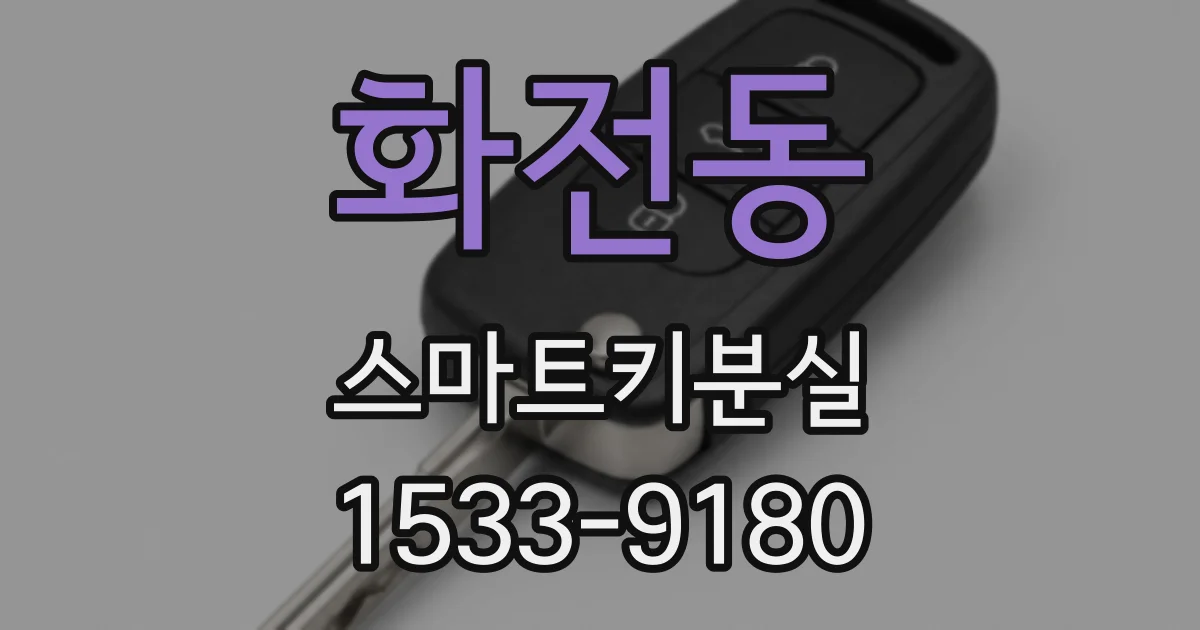 화전동 스마트키분실
