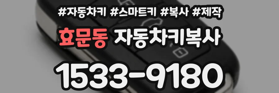 효문동 자동차키복사