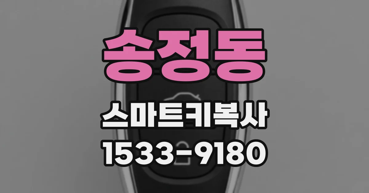 송정동 스마트키복사