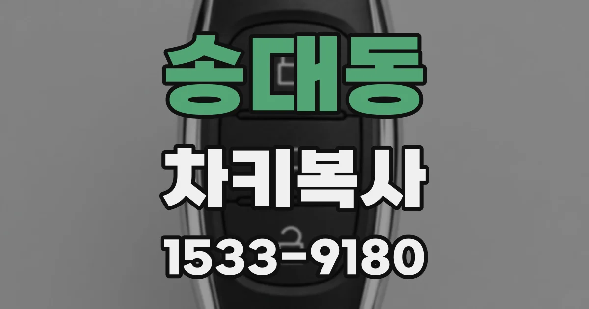 송대동 차키복사