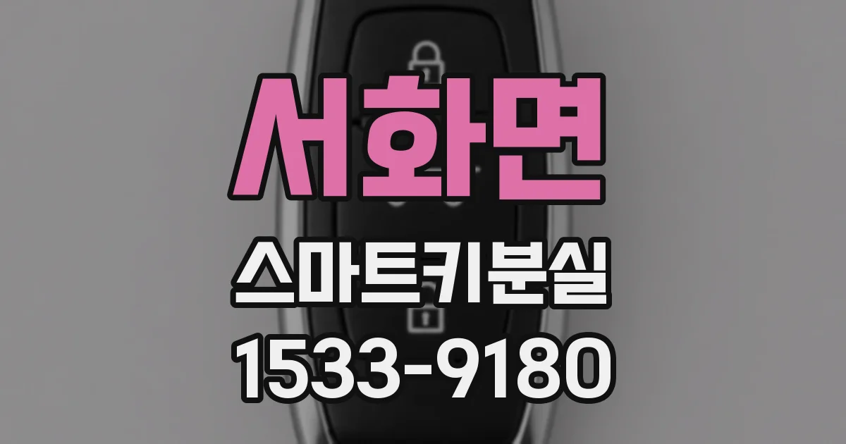 서화면 스마트키분실